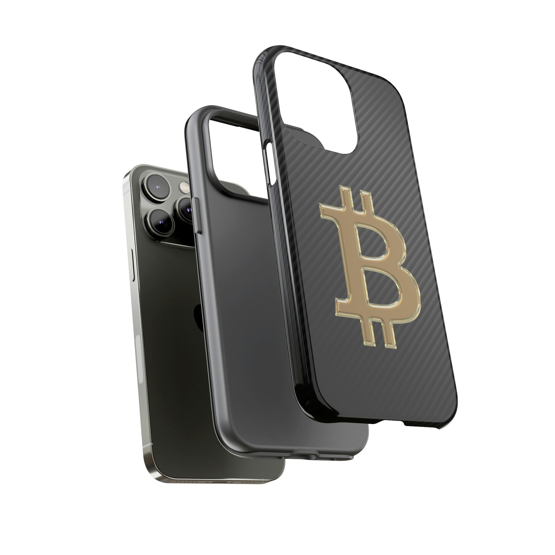 Bitcoin Carbon Fiber Gold Case In N Out Crypto
