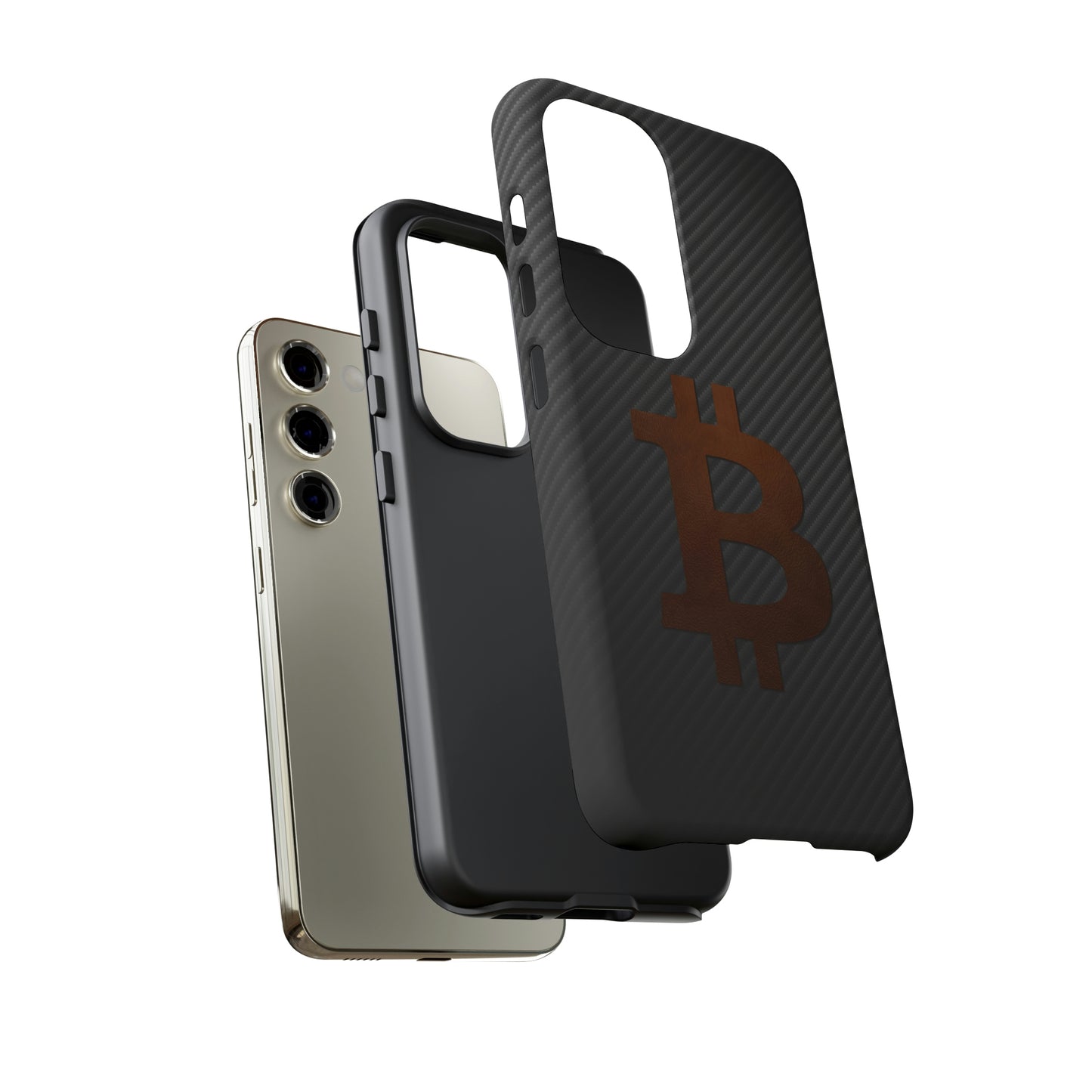 Bitcoin Fiber Brown Leather Case In N Out Crypto