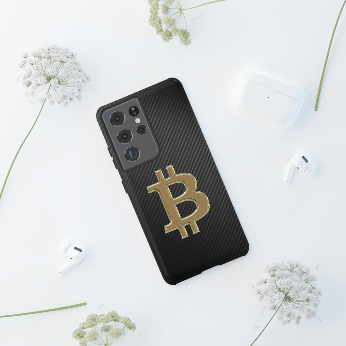 Bitcoin Carbon Fiber Gold Case In N Out Crypto