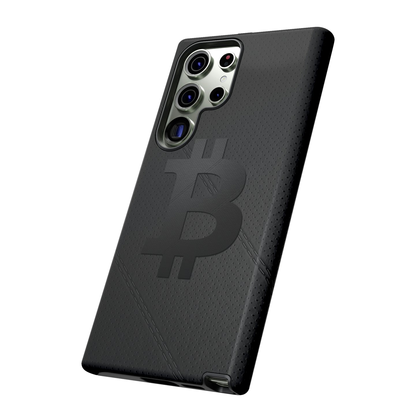Bitcoin Leather Phone Case In N Out Crypto