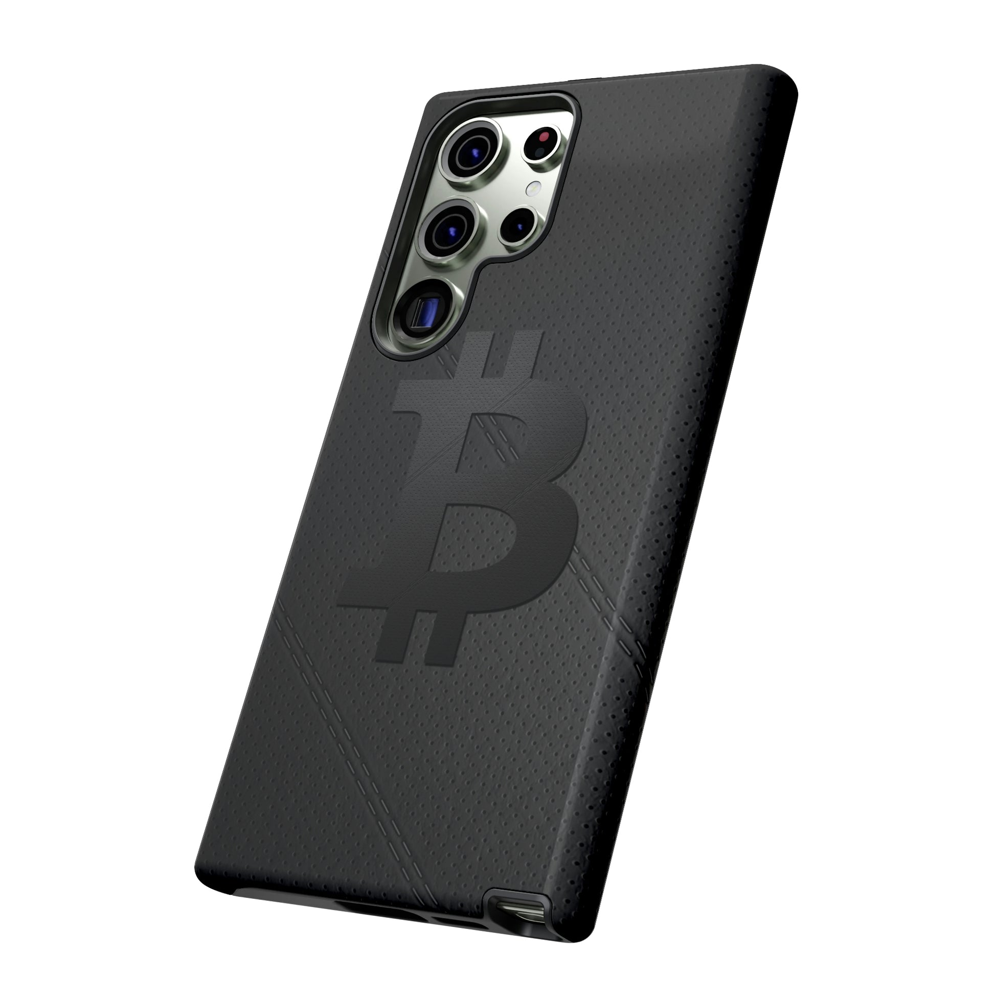 Bitcoin Leather Phone Case In N Out Crypto
