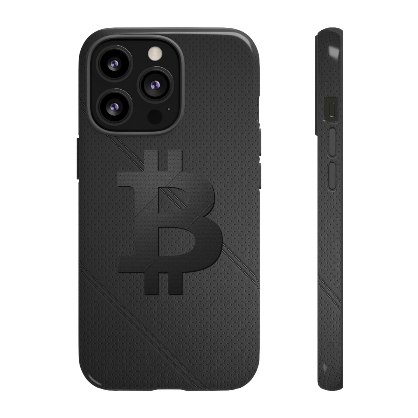 Bitcoin Leather Phone Case In N Out Crypto