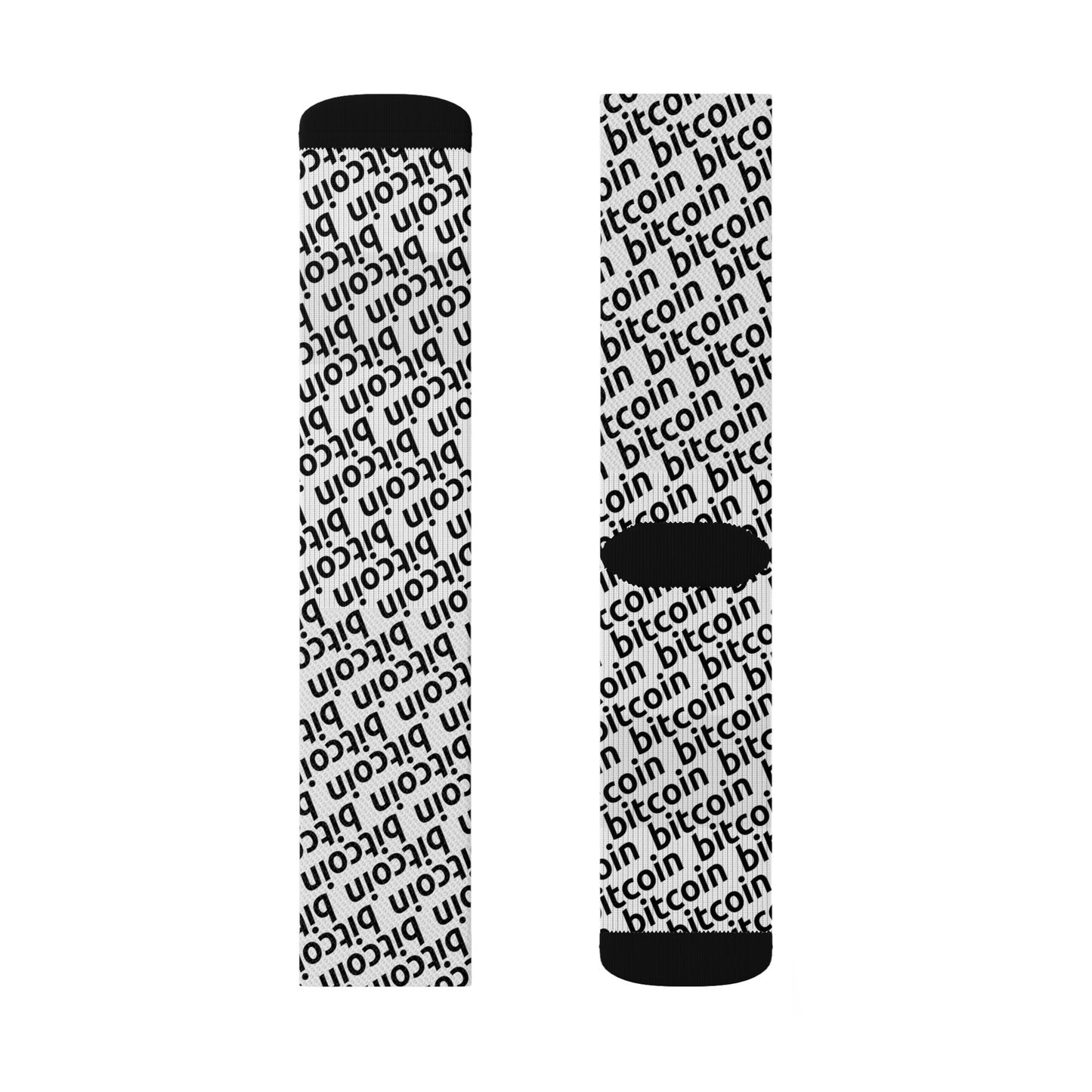 Bitcoin Snow Socks Printify