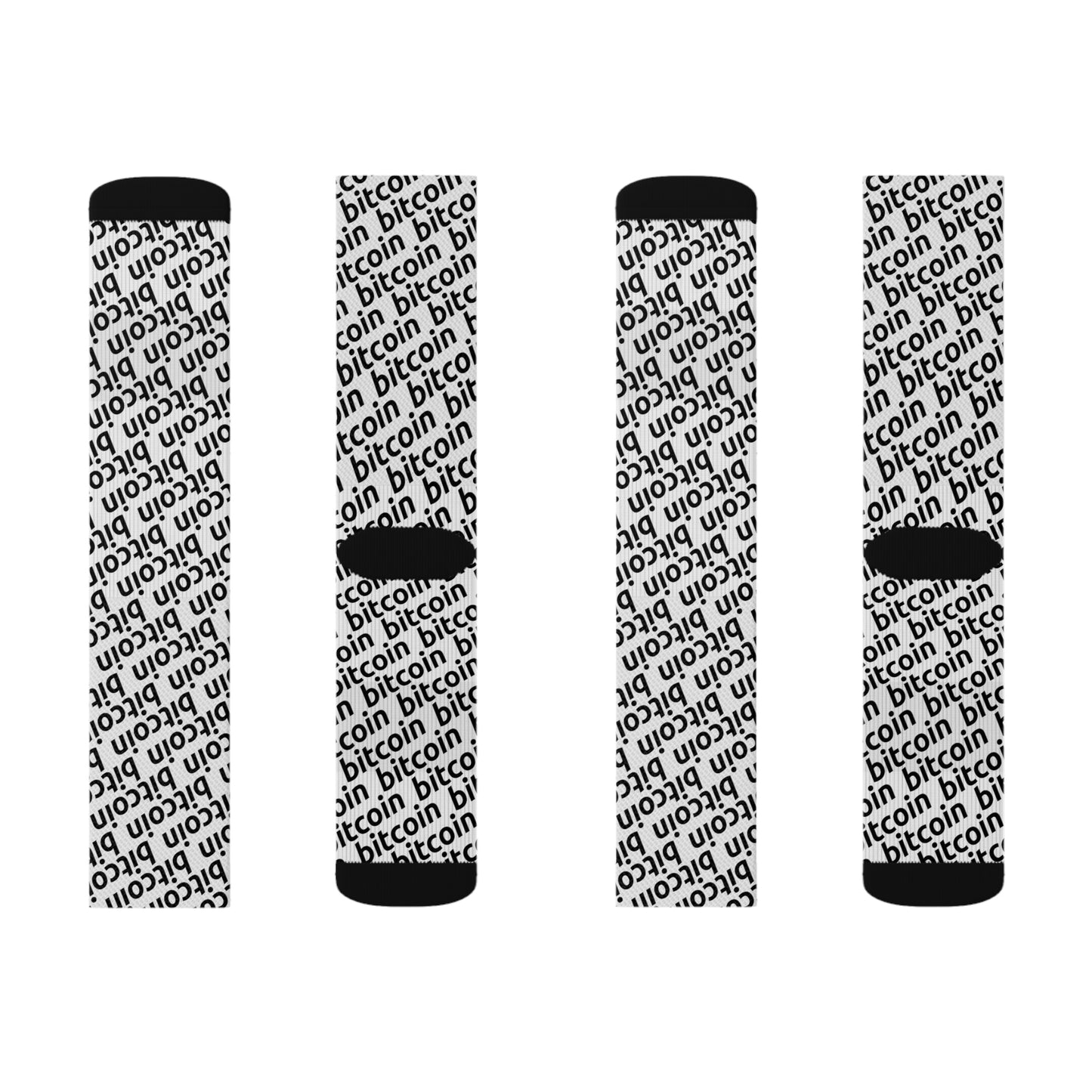 Bitcoin Snow Socks Printify