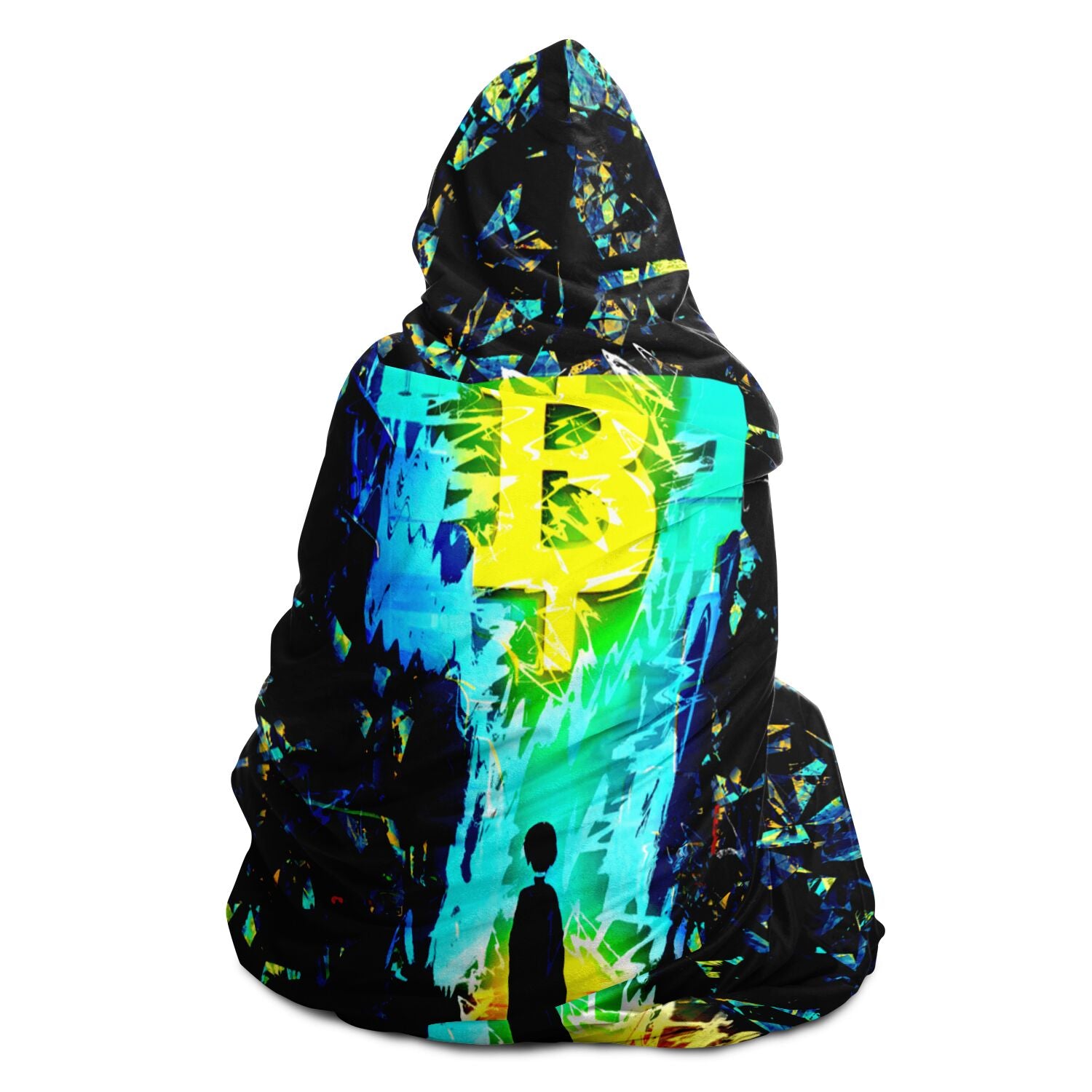 Bitcoin Solo Hooded Blanket In N Out Crypto