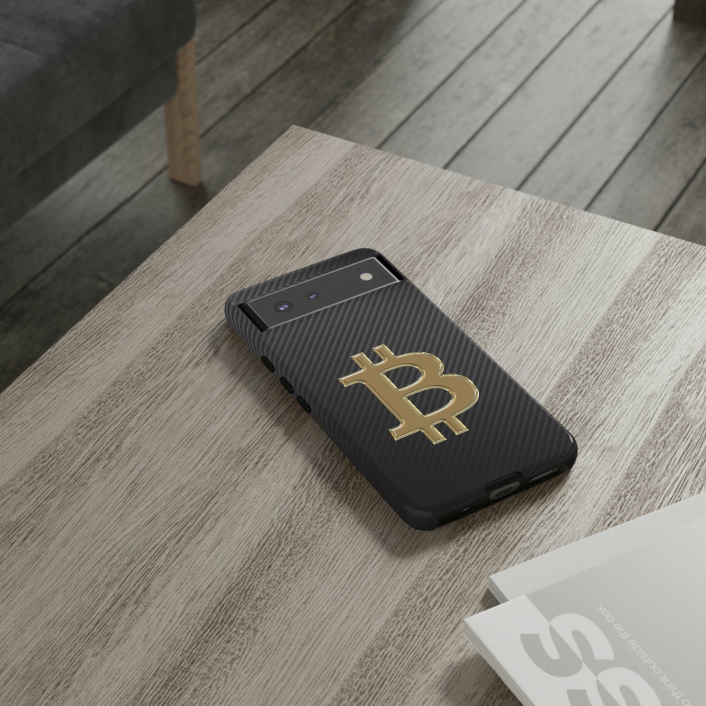 Bitcoin Carbon Fiber Gold Case In N Out Crypto