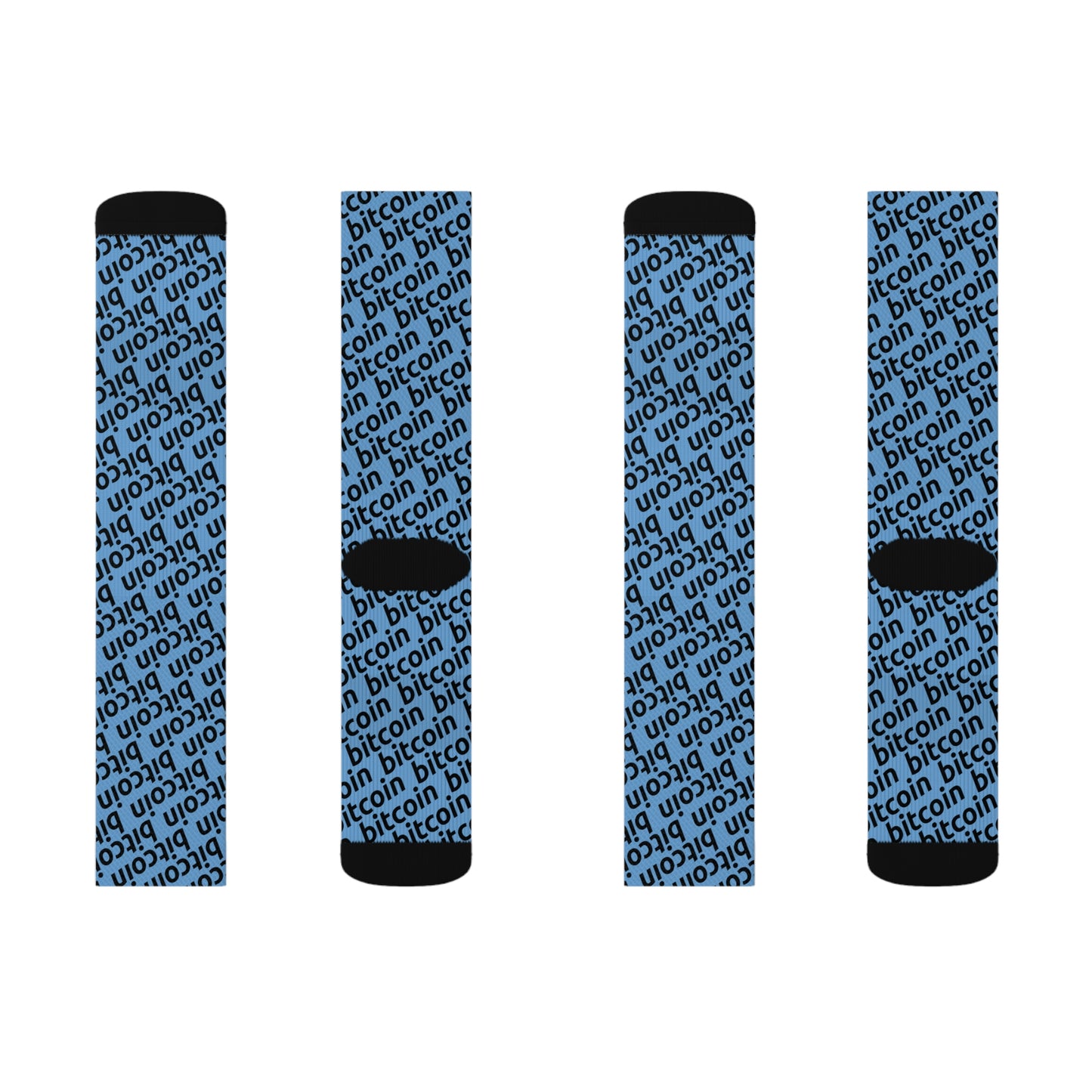 Bitcoin Blu Socks Printify