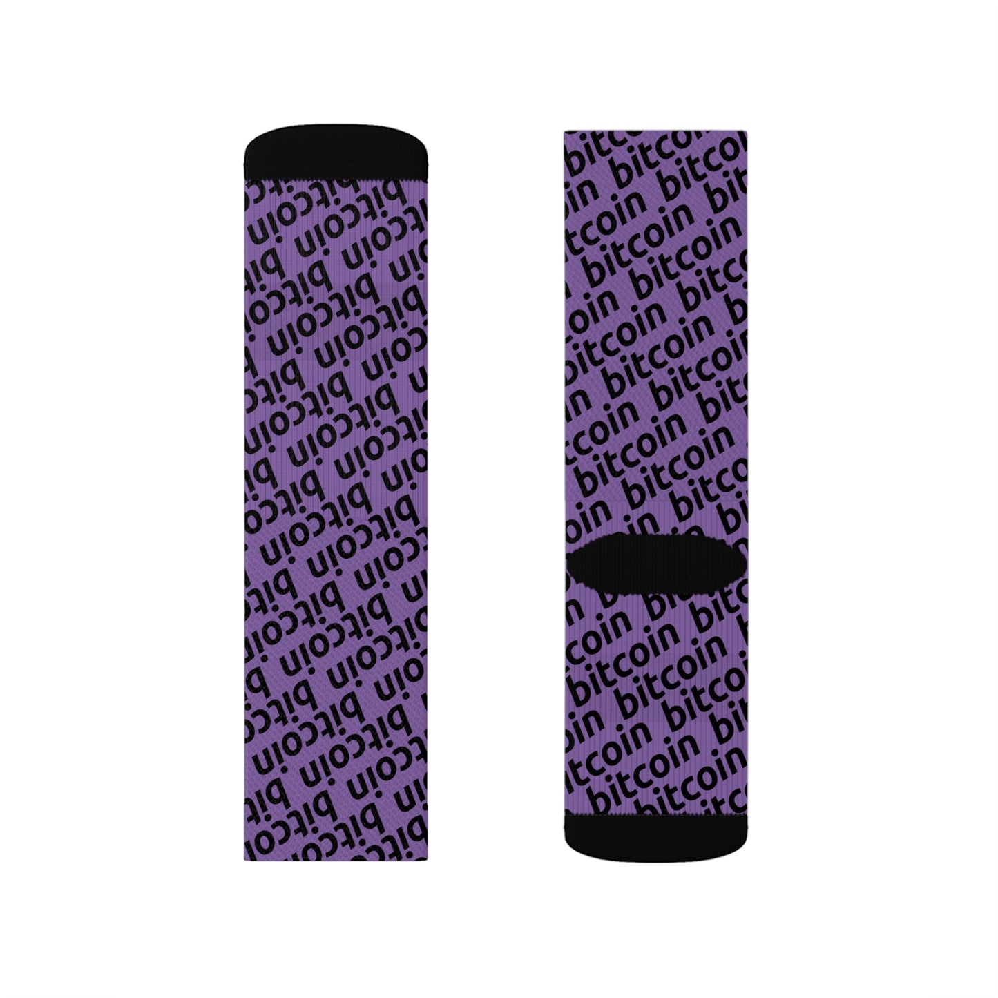 Bitcoin Purple Socks Printify