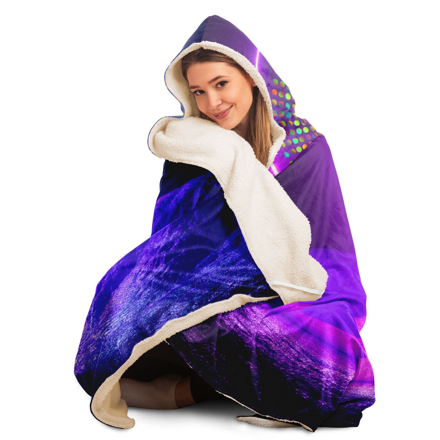Bitcoin Space Hooded Blanket In N Out Crypto