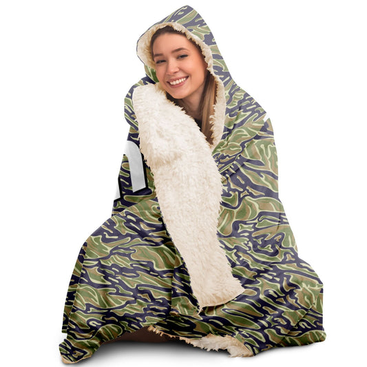 Bitcoin Camo Jungle Hooded Blanket In N Out Crypto