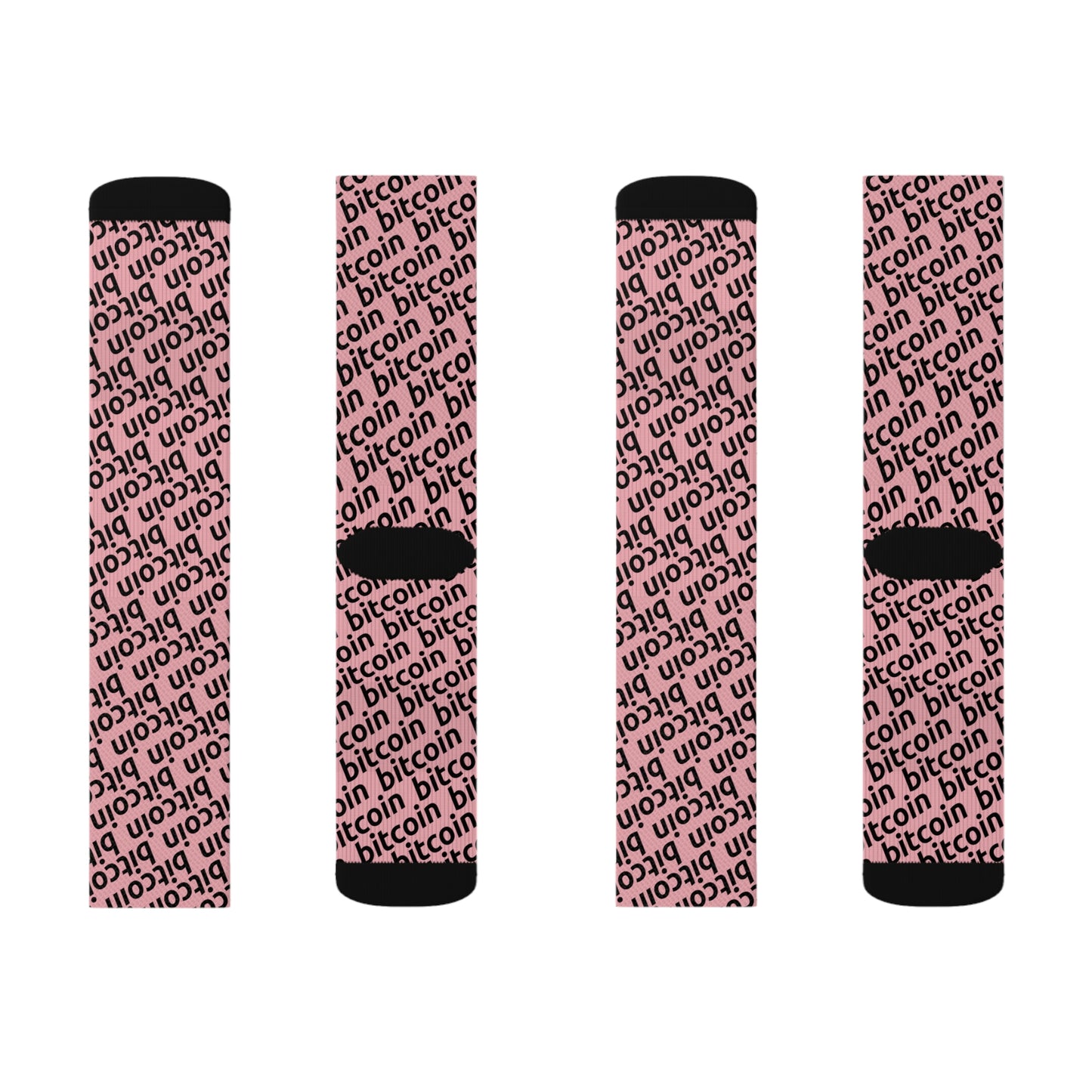 Bitcoin Rosa Socks Printify
