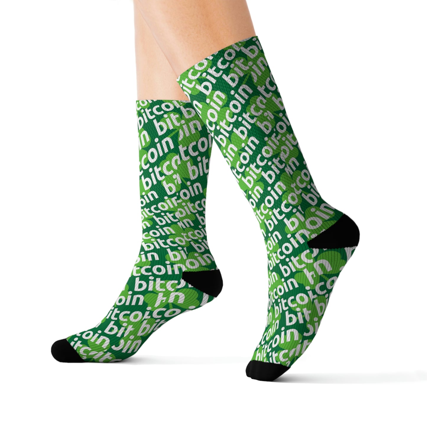 Bitcoin St. Patrick's Day Socks Printify
