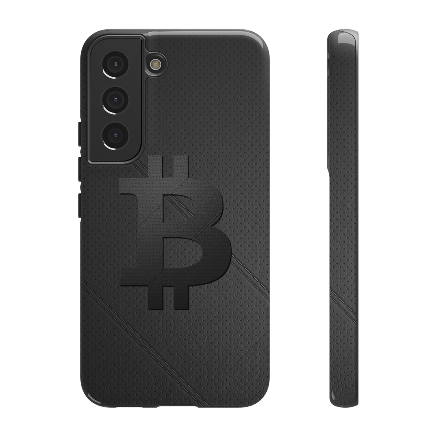 Bitcoin Leather Phone Case In N Out Crypto