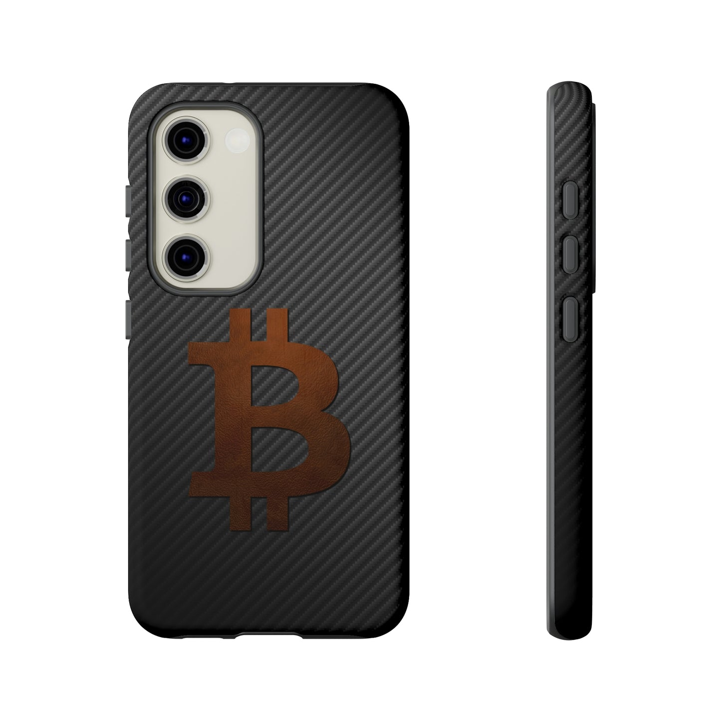Bitcoin Fiber Brown Leather Case In N Out Crypto