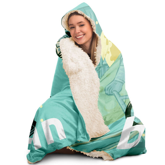 Bitcoin Bike Hooded Blanket In N Out Crypto