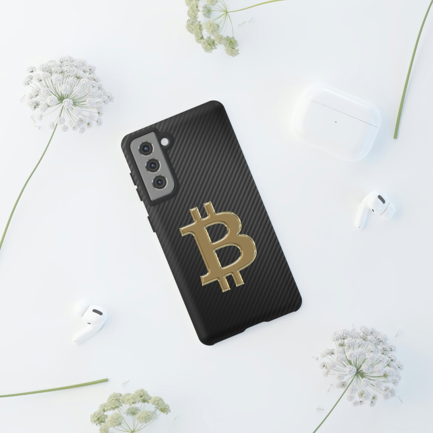 Bitcoin Carbon Fiber Gold Case In N Out Crypto