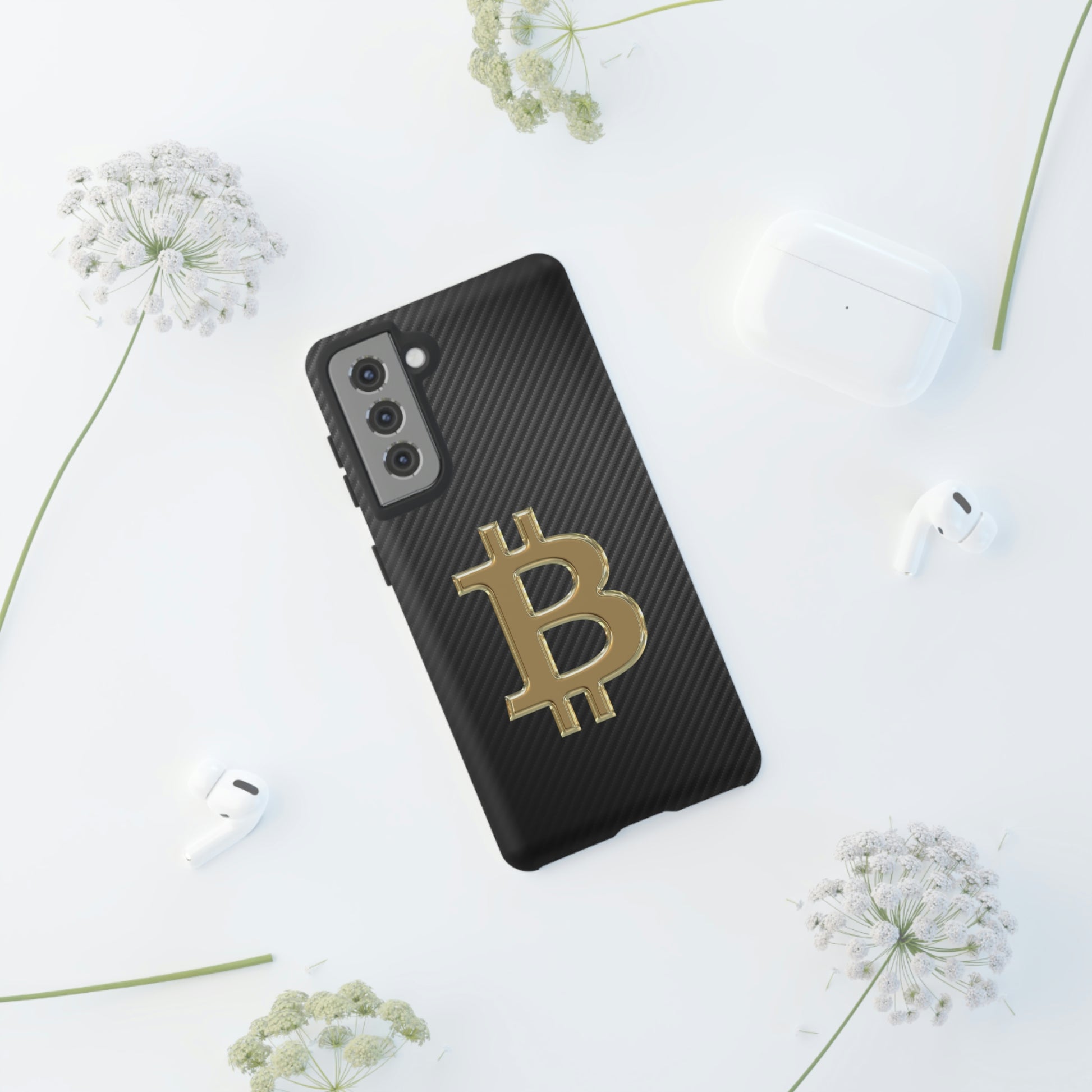 Bitcoin Carbon Fiber Gold Case In N Out Crypto