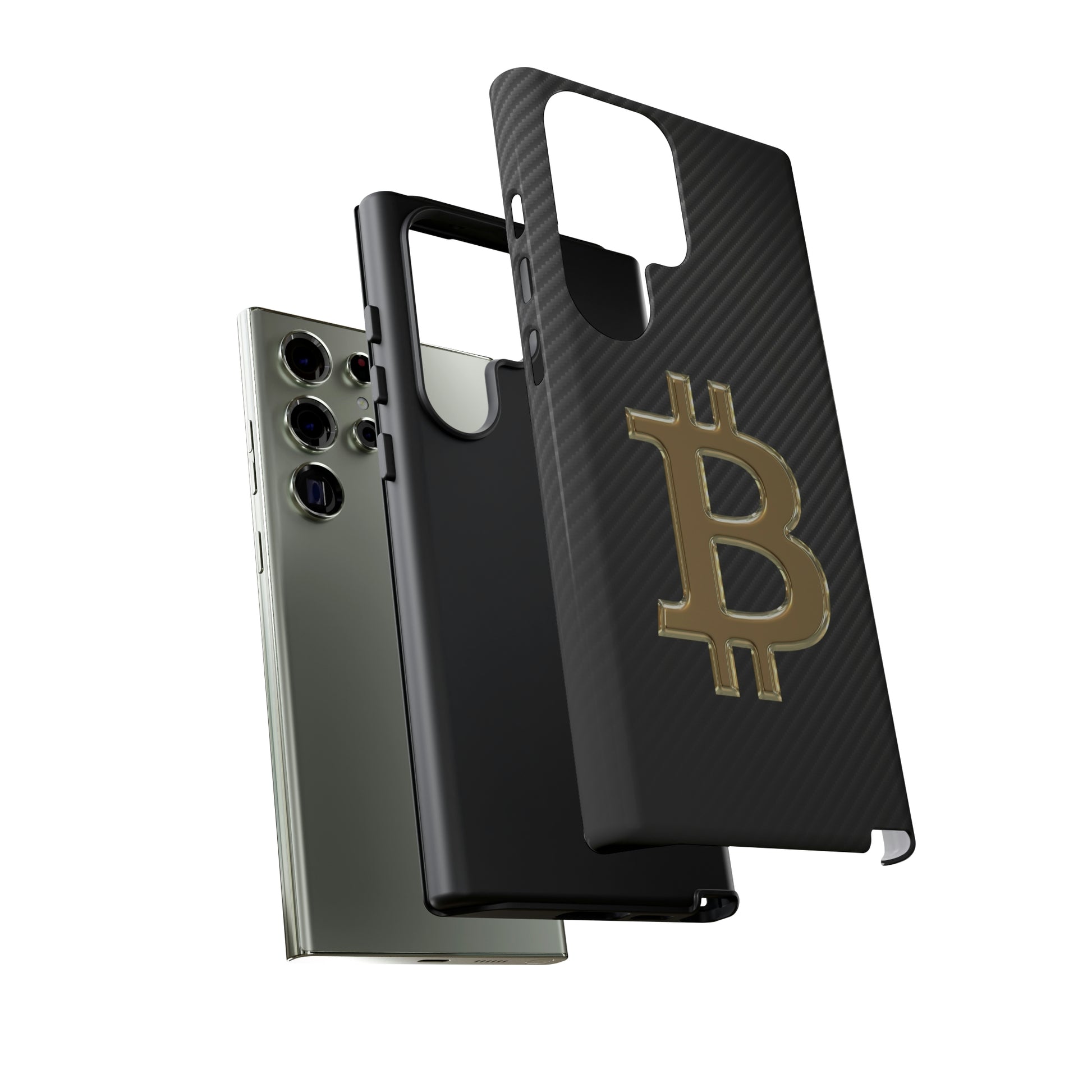 Bitcoin Carbon Fiber Gold Case In N Out Crypto