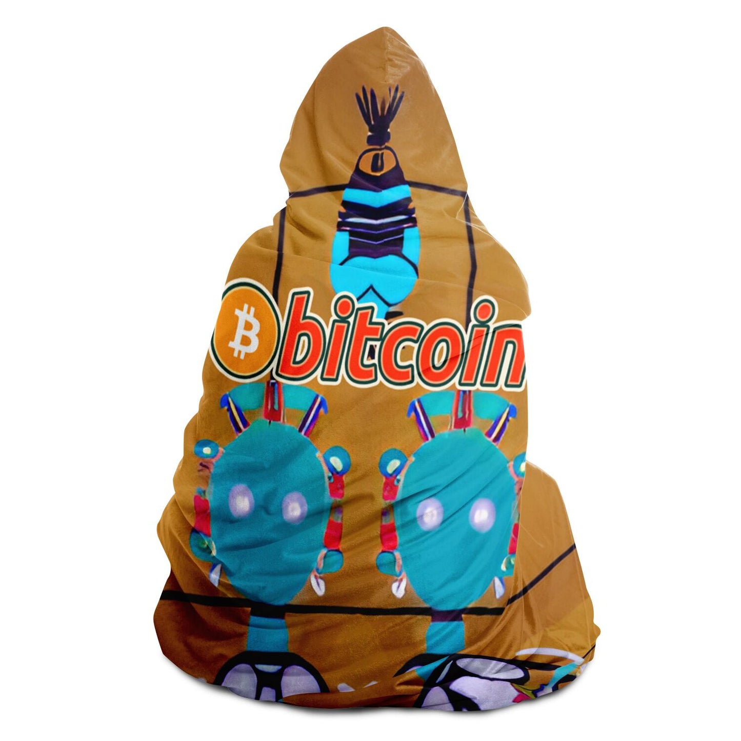 Bitcoin Hopi Hooded Blanket In N Out Crypto