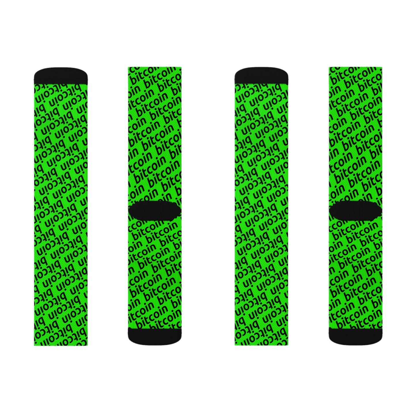 Bitcoin Deep Lime Socks