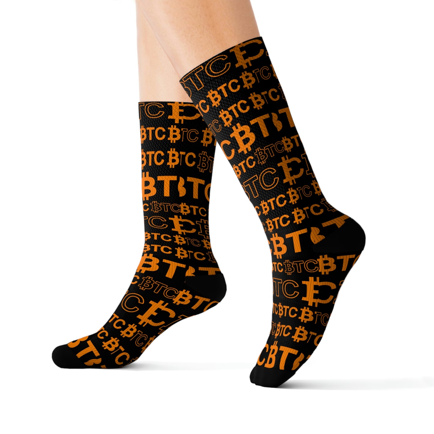 Bitcoin Dubai Orange Socks