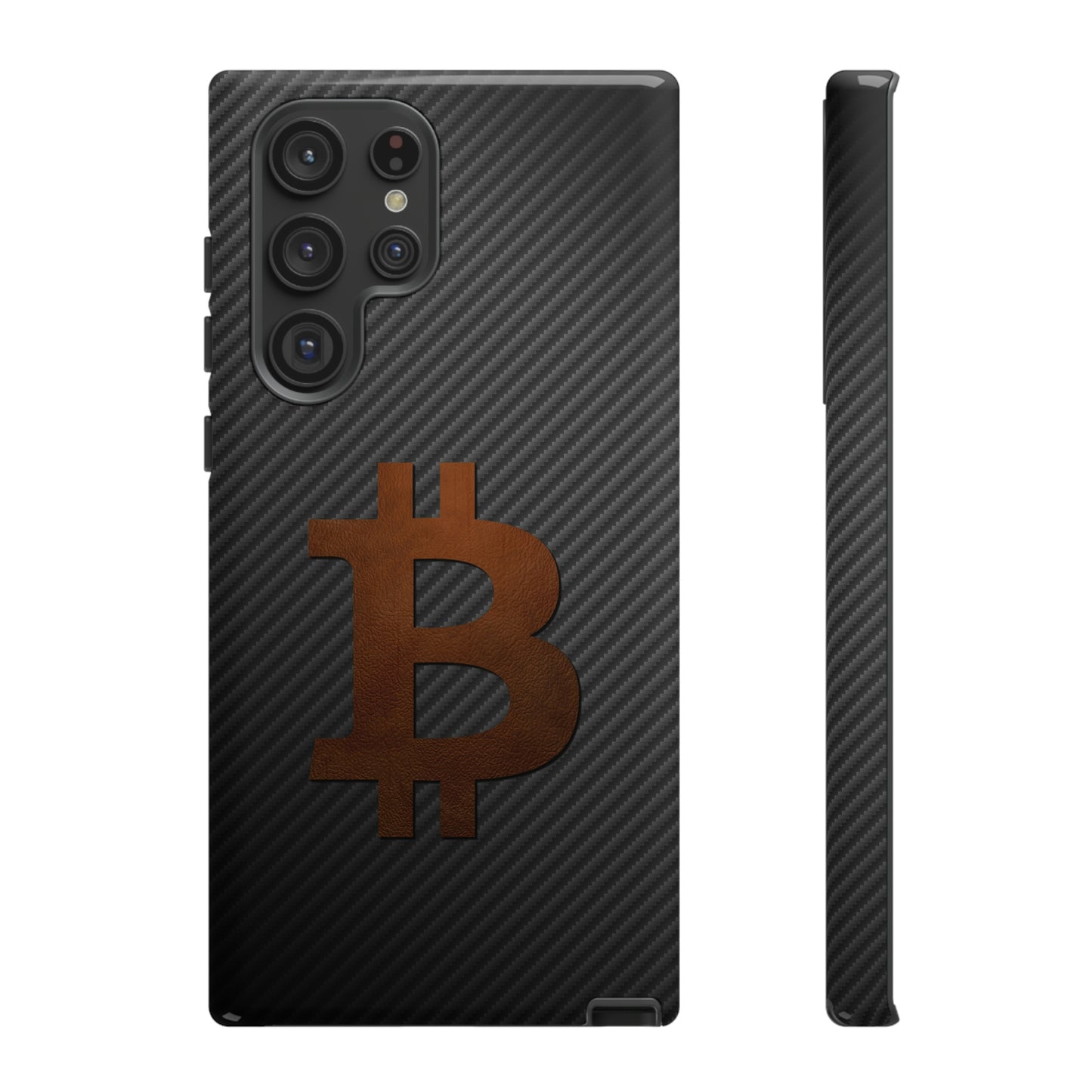 Bitcoin Fiber Brown Leather Case In N Out Crypto