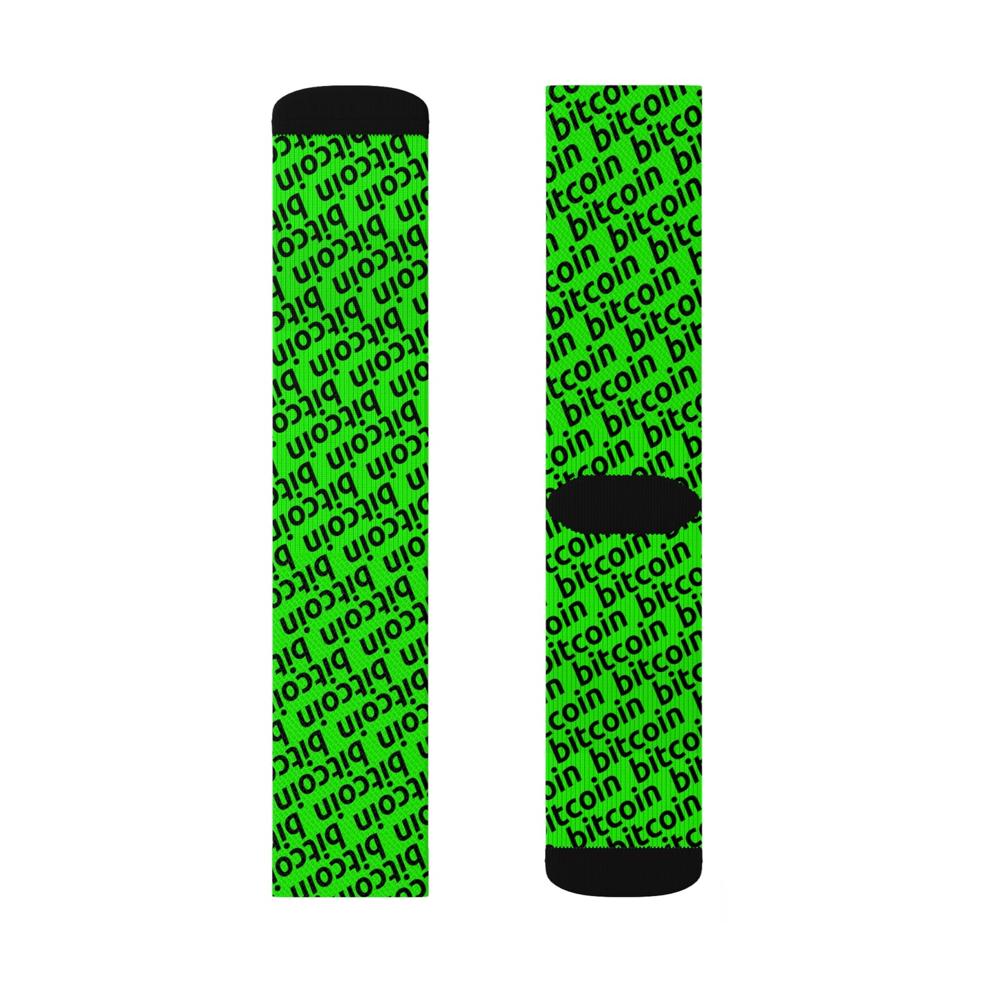 Bitcoin Deep Lime Socks