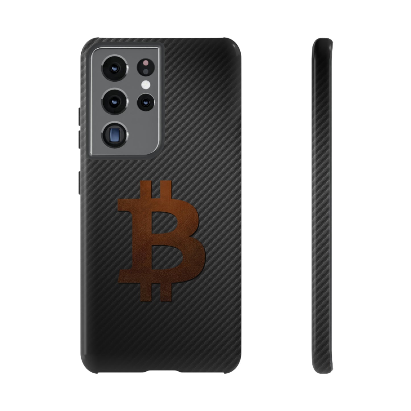 Bitcoin Fiber Brown Leather Case In N Out Crypto