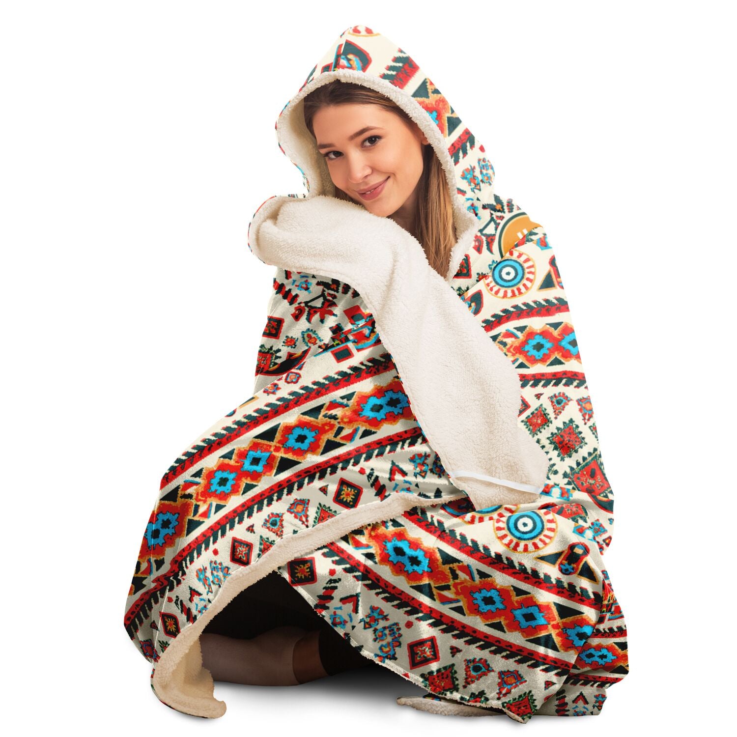 Bitcoin Native Art Hooded Blanket In N Out Crypto