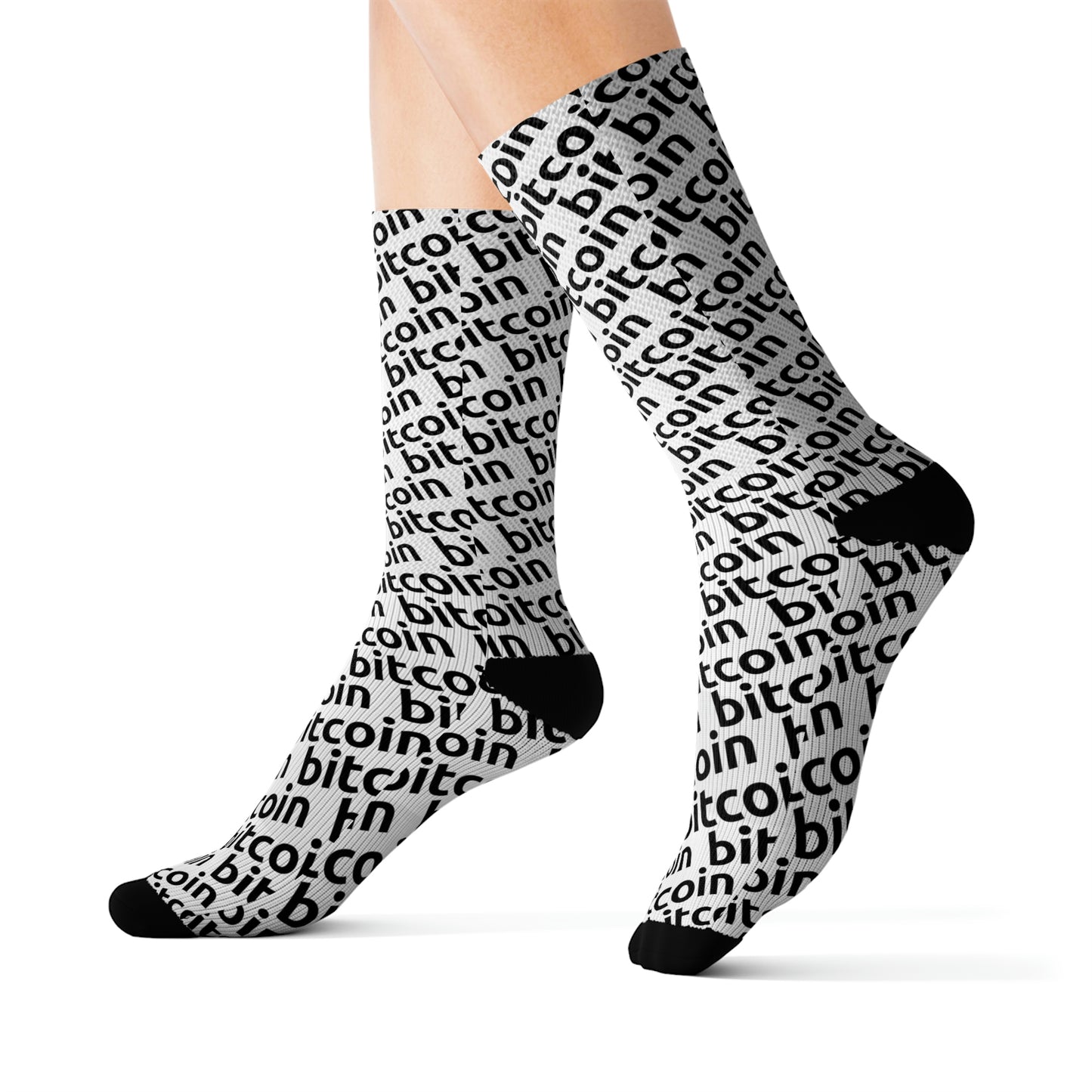 Bitcoin Snow Socks Printify