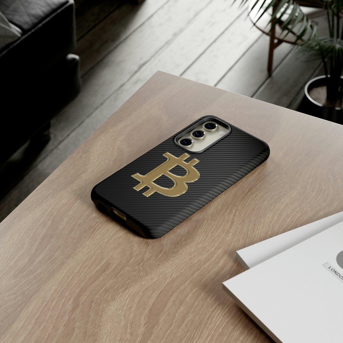 Bitcoin Carbon Fiber Gold Case In N Out Crypto