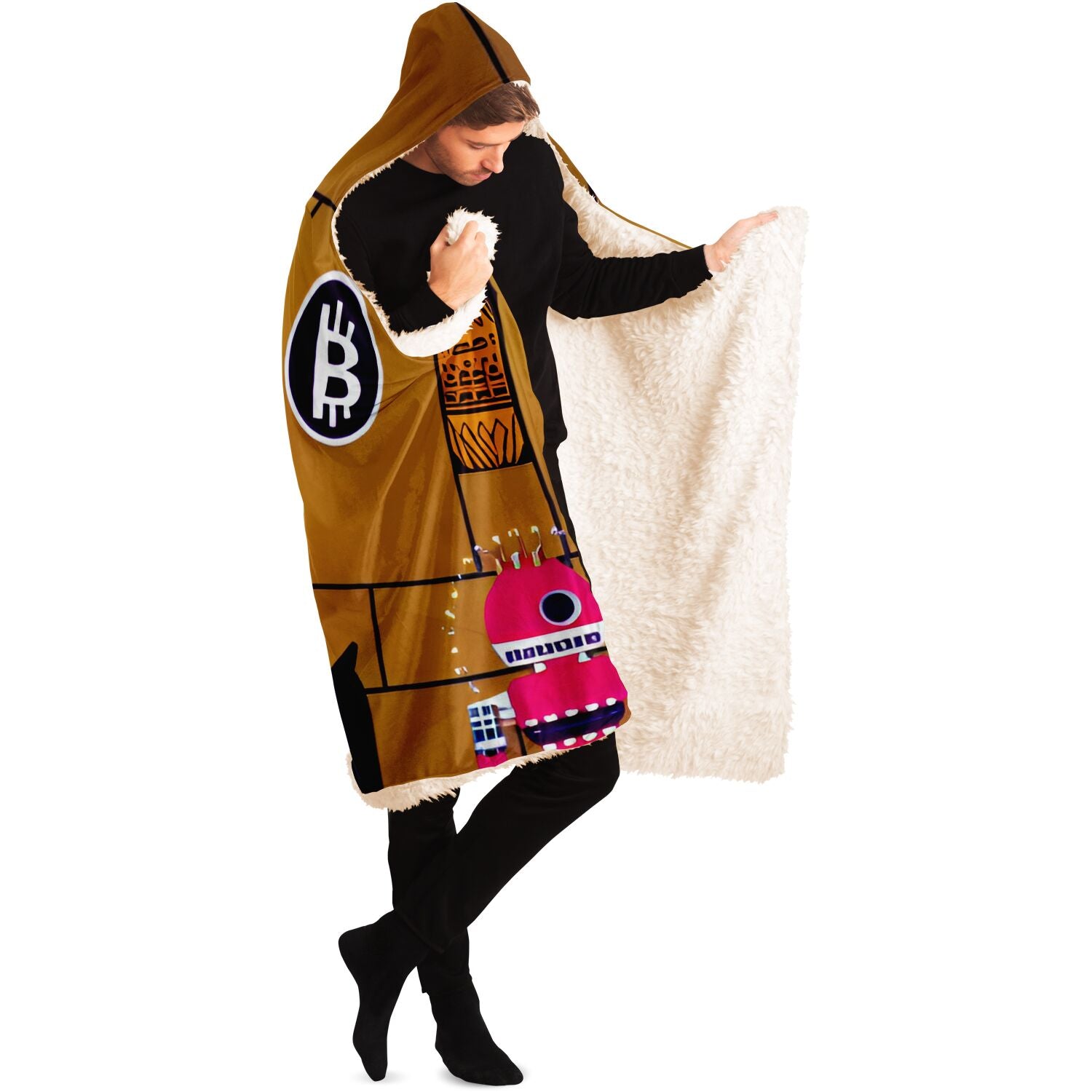 Bitcoin Hopi Hooded Blanket In N Out Crypto