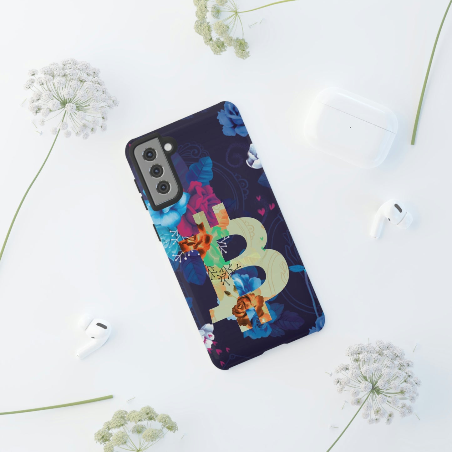 Bitcoin Flowers Art Case In N Out Crypto