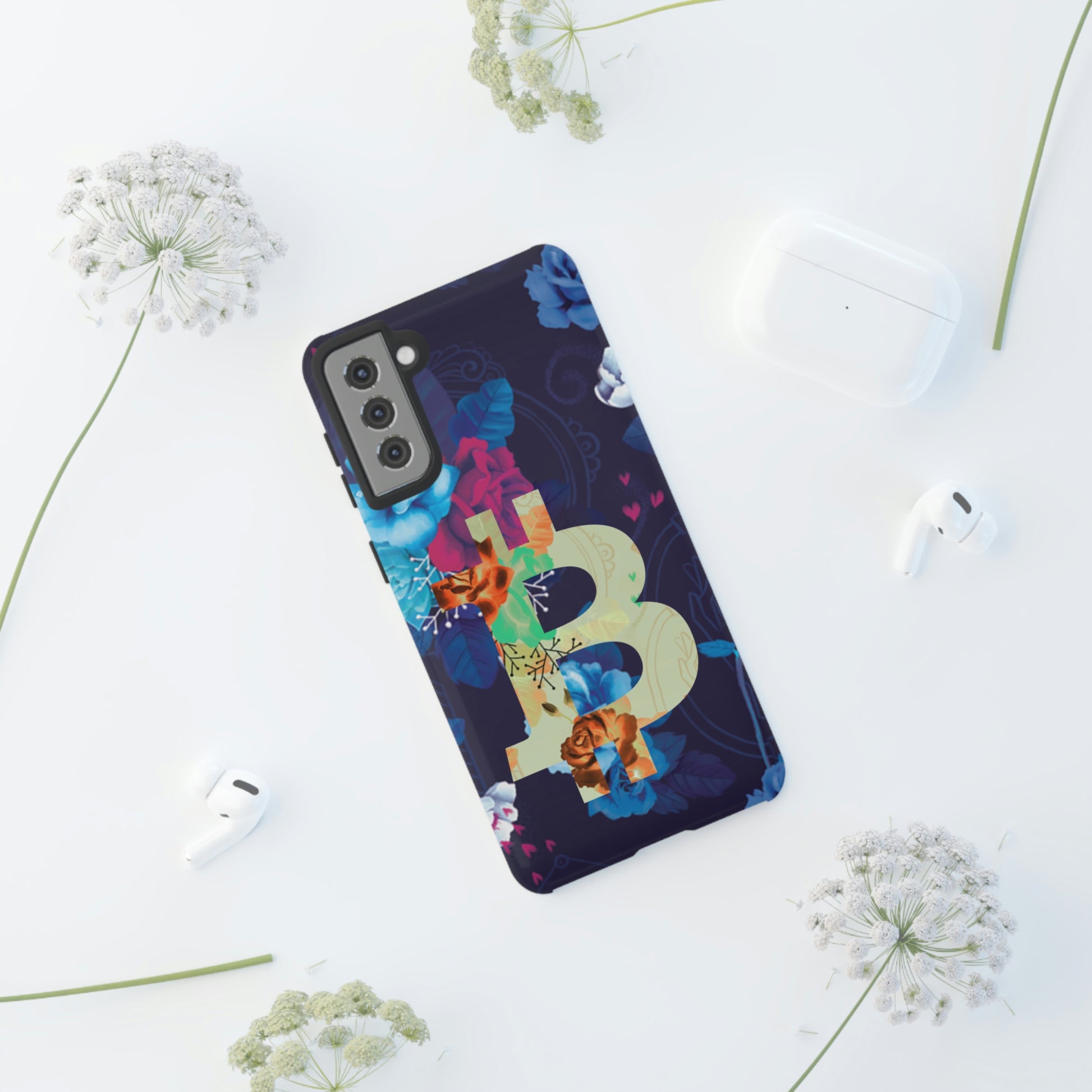 Bitcoin Flowers Art Case In N Out Crypto