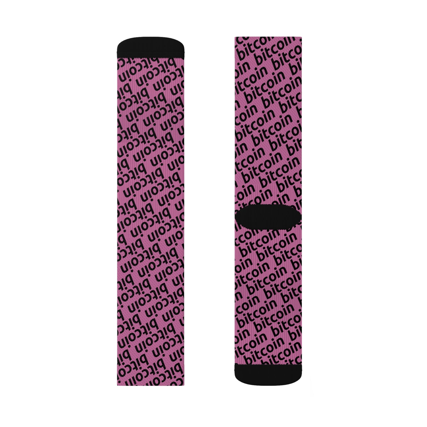 Bitcoin Pink Socks