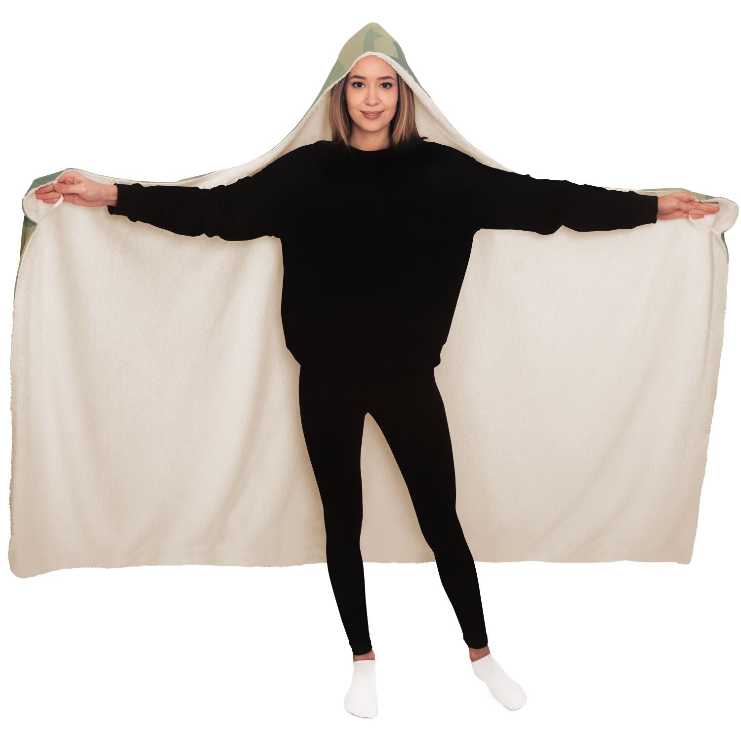 Bitcoin Leaf Hooded Blanket In N Out Crypto