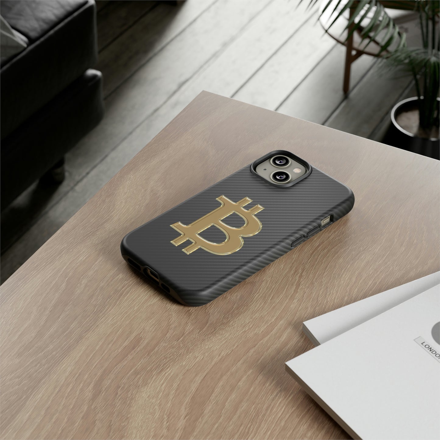 Bitcoin Carbon Fiber Gold Case In N Out Crypto