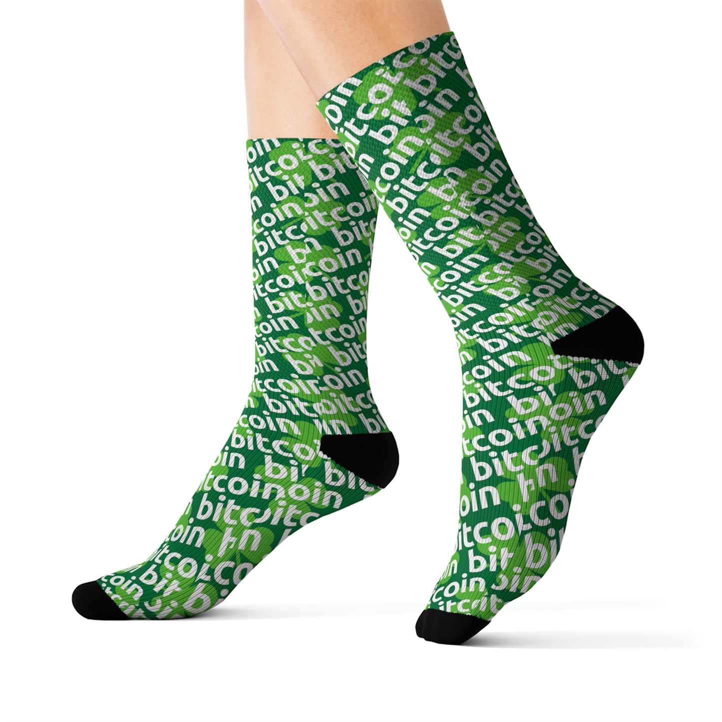 Bitcoin St. Patrick's Day Socks Printify
