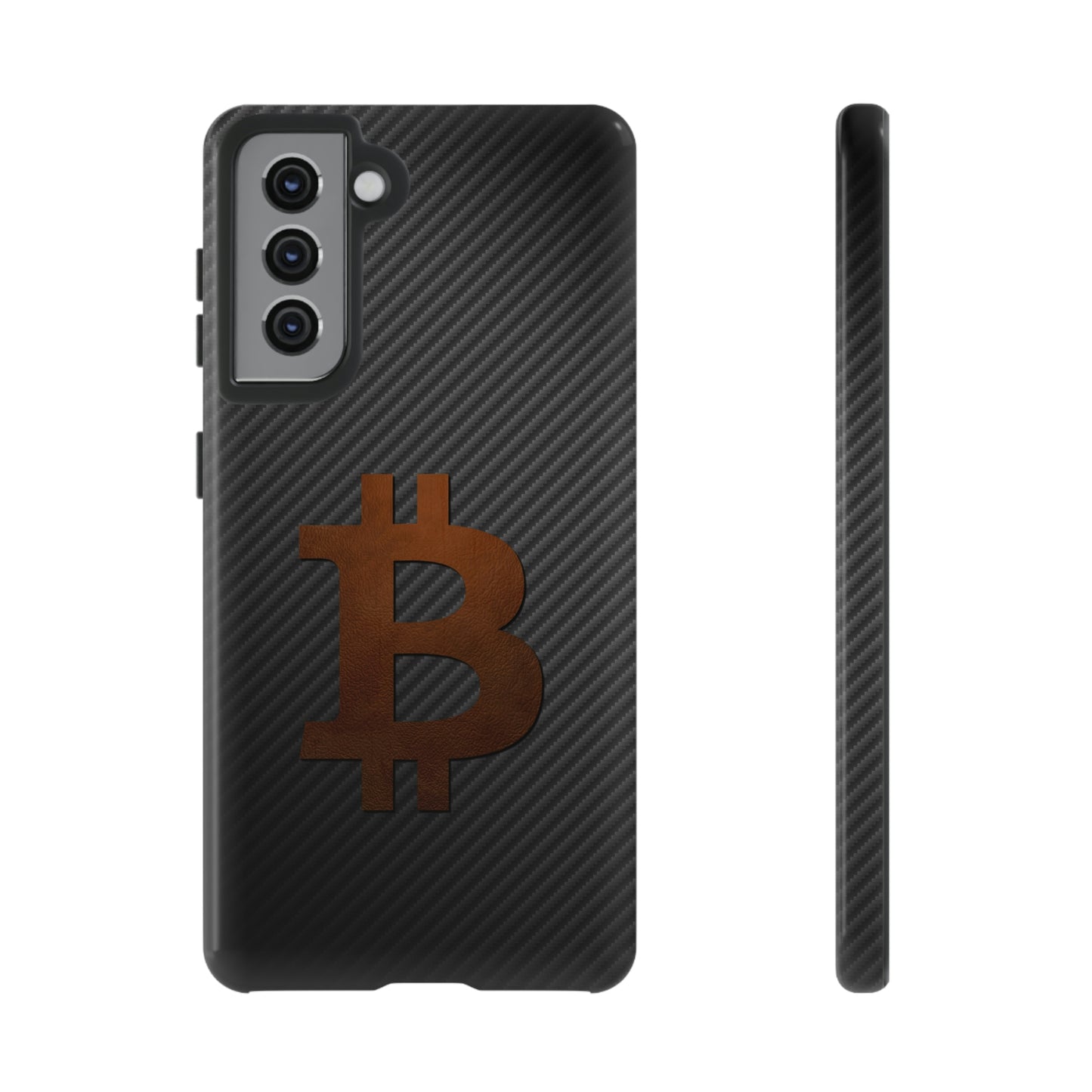 Bitcoin Fiber Brown Leather Case In N Out Crypto
