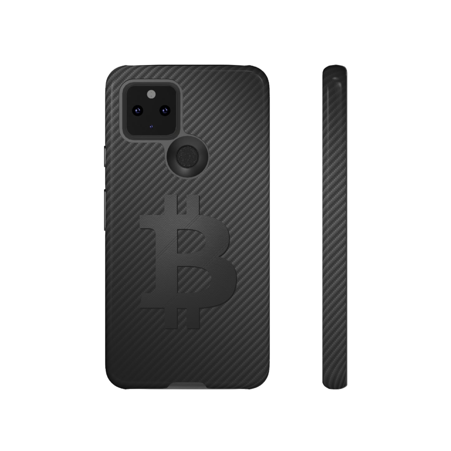 Bitcoin Fiber Blk Leather Tough Case In N Out Crypto