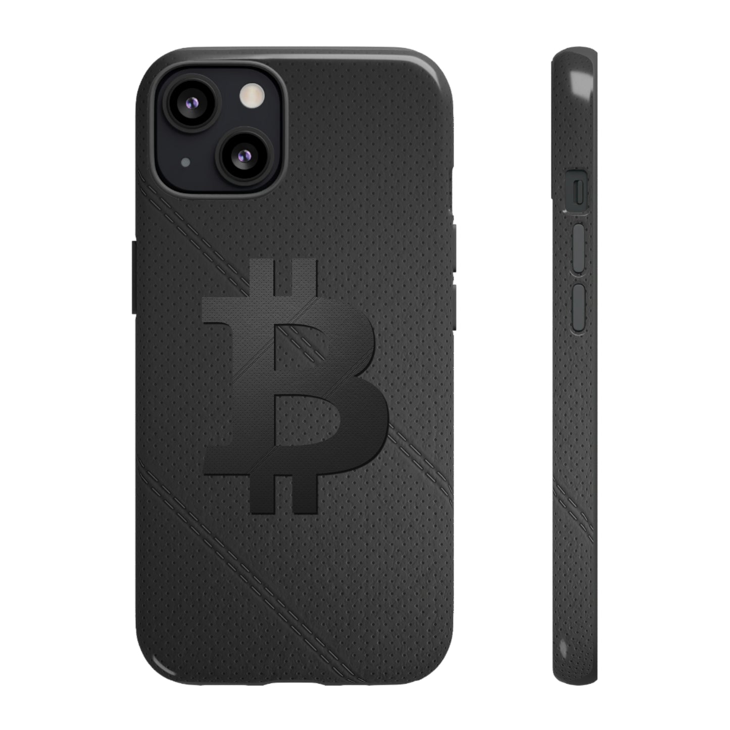 Bitcoin Leather Phone Case In N Out Crypto