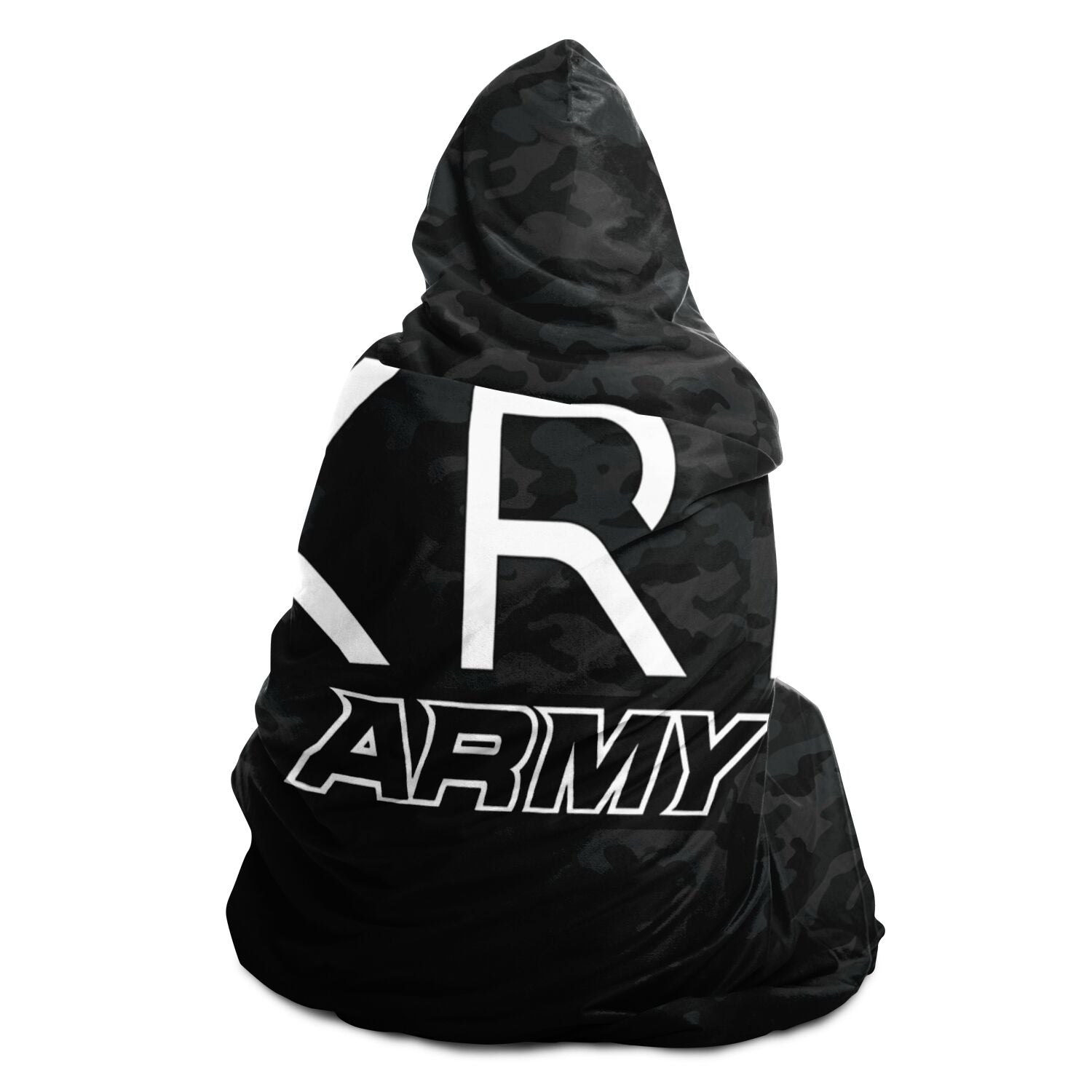 Xrp Army Dark Camo Hooded Blanket Subliminator