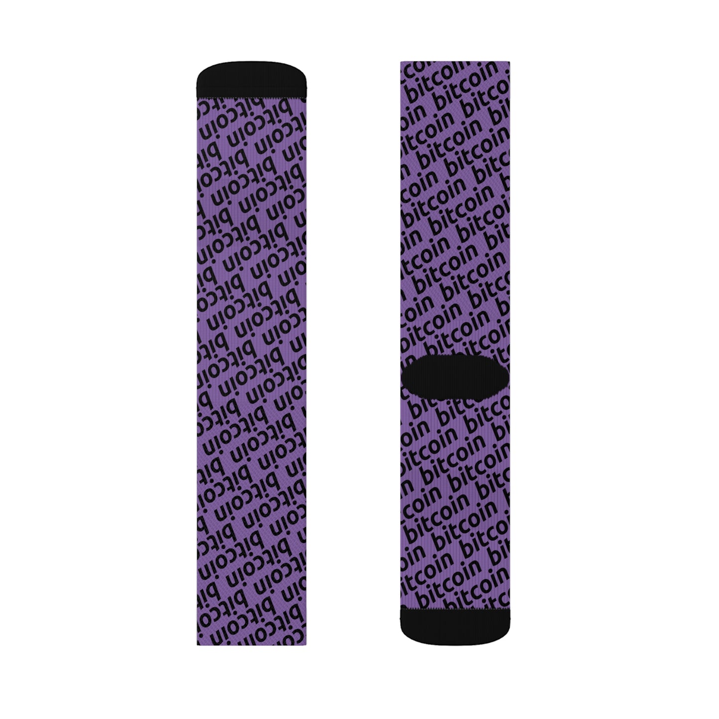 Bitcoin Purple Socks