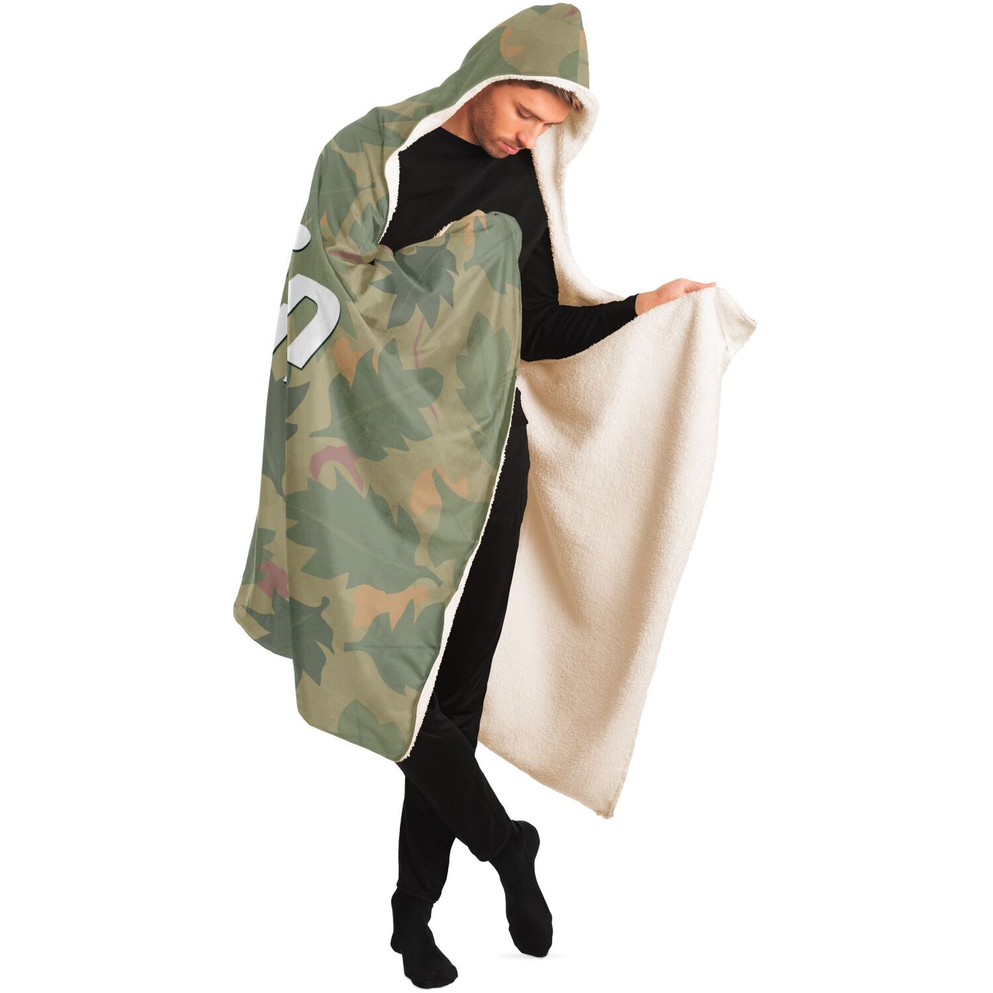 Bitcoin Leaf Hooded Blanket In N Out Crypto