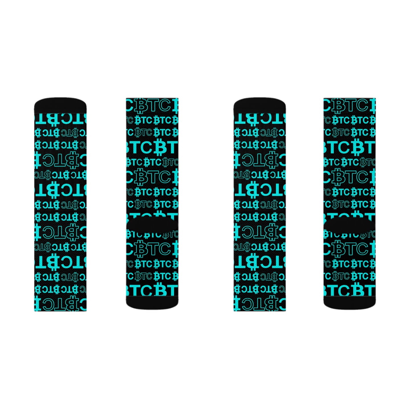 Bitcoin Dubai Blue Socks