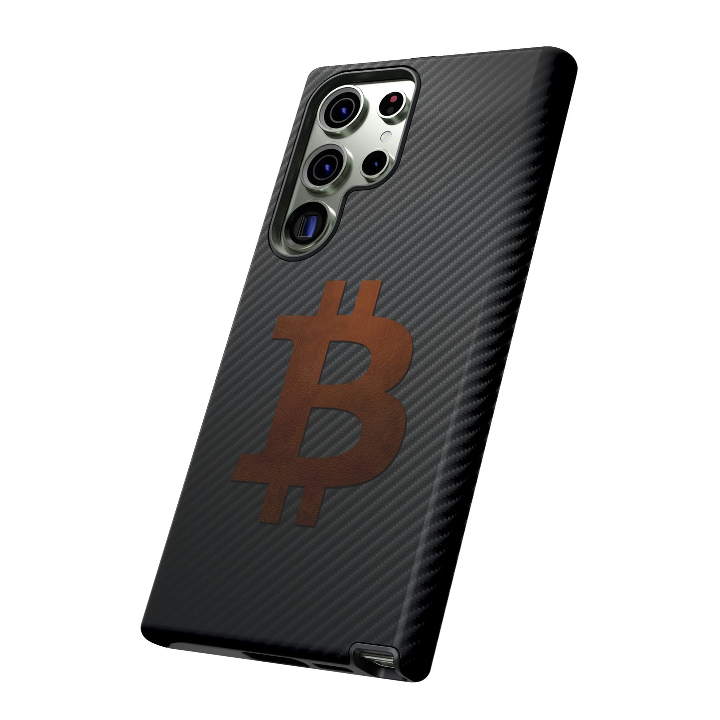 Bitcoin Fiber Brown Leather Case In N Out Crypto