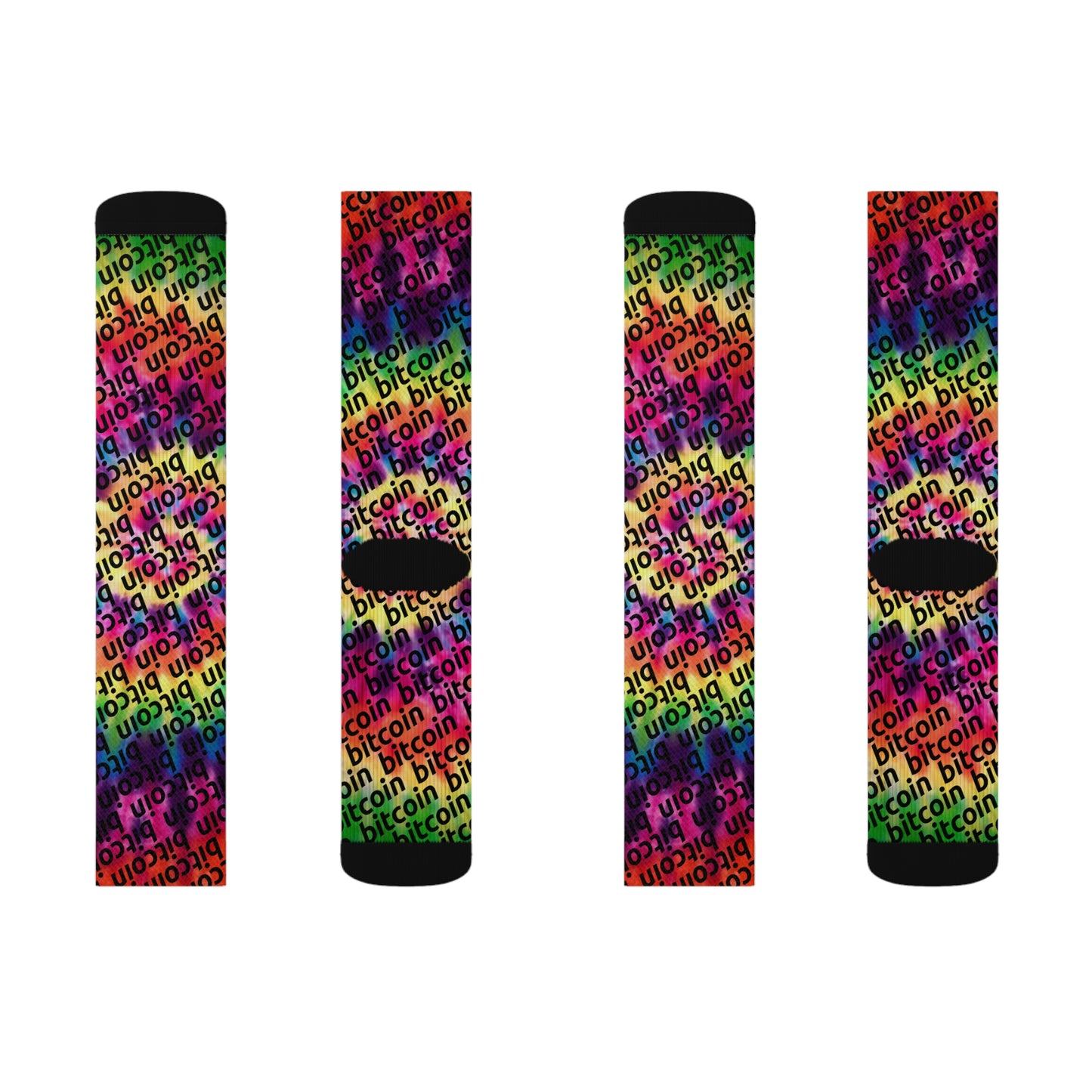 Bitcoin Dye Socks Printify
