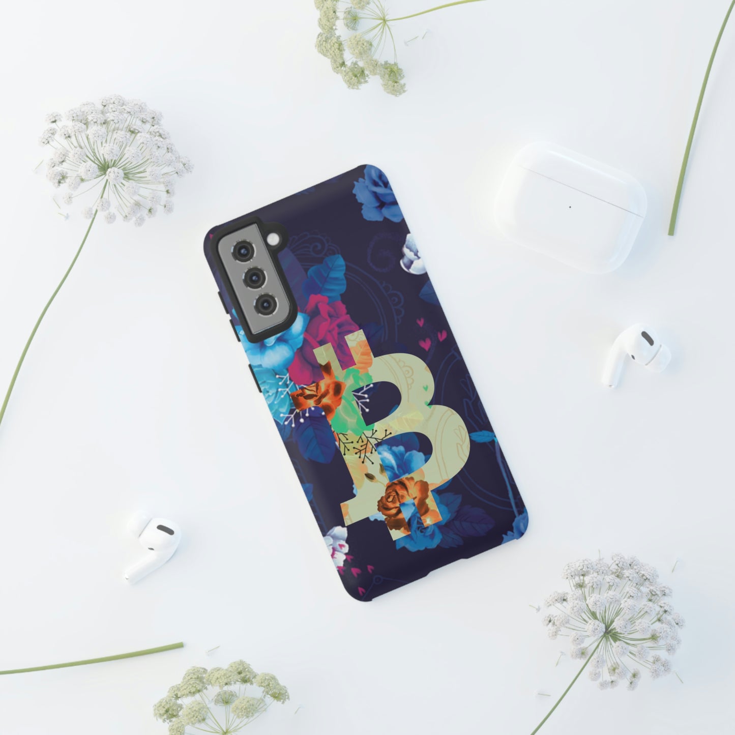Bitcoin Flowers Art Case In N Out Crypto