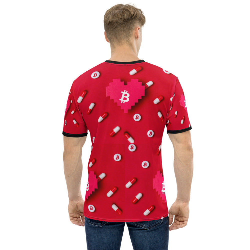Bitcoin Heart Pill | Shirts & Tops | bitcoin-heart-pill-tee | printful