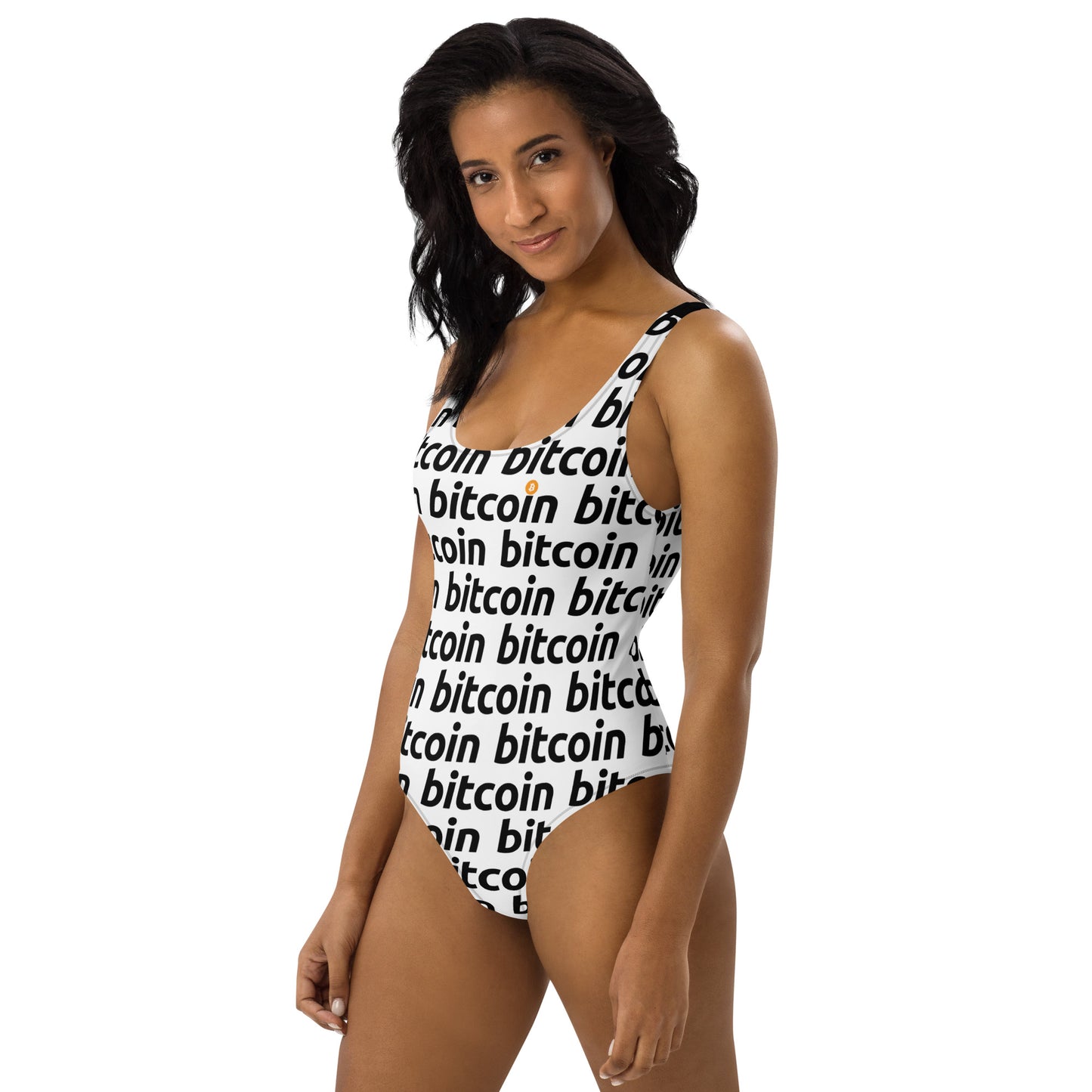 Bitcoin Sleek Swimsuit printful